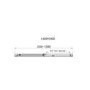 1400mm Chrome Sliding Shower Door 6mm Glass - Carina