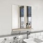 GRADE A2 - Rectangular Oak Mirror With Shelf 650 x 600mm - Boston