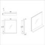GRADE A2 - Rectangular Oak Mirror With Shelf 650 x 600mm - Boston