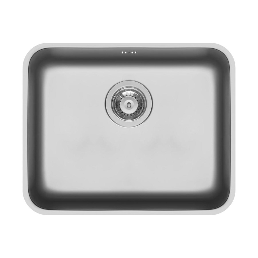 ONLY OPENED - Single Bowl Undermount Chrome Stainless Steel Kitchen Sink - Enza Isabella