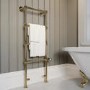 ALMOST PERFECT - 1200mm Electric Towel Rail Brushed Brass- Regent
