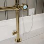 ALMOST PERFECT - 1200mm Electric Towel Rail Brushed Brass- Regent