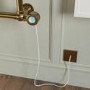 GRADE A2 - Brass Vertical Traditional Electric Towel Radiator 700 x 400mm - Regent