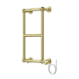 GRADE A2 - Brass Vertical Traditional Electric Towel Radiator 700 x 400mm - Regent