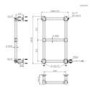 GRADE A2 - Brass Vertical Traditional Electric Towel Radiator 700 x 400mm - Regent