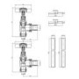 ALMOST PERFECT - Bronze Traditional Angled Radiator Valves - Regent