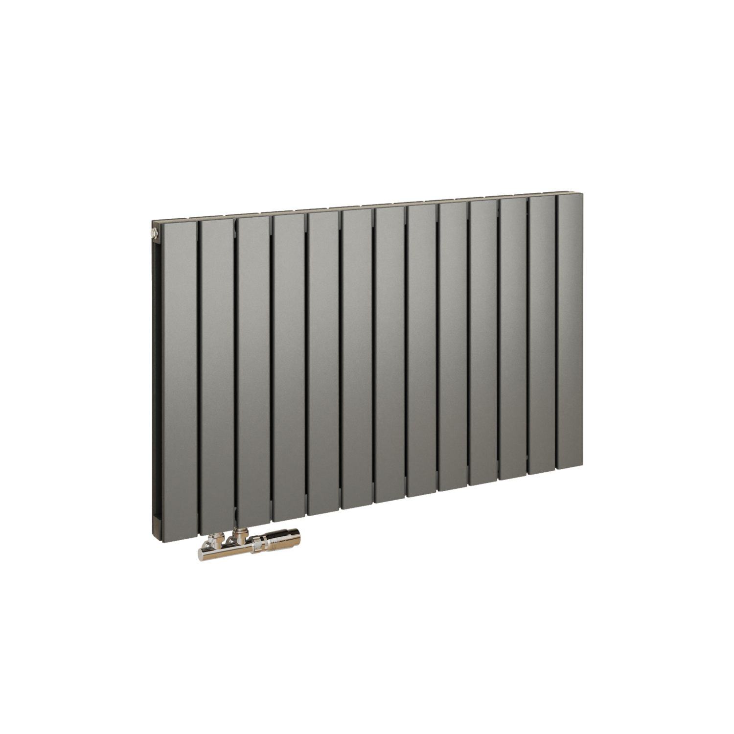 Eco Eleganza Anthracite Horizontal Flat Designer Aluminium Radiator ...