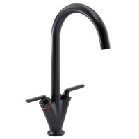 ONLY OPENED - Abode Volo Dual Lever Kitchen Mixer Tap - Matt Black