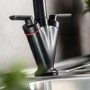 ONLY OPENED - Abode Volo Dual Lever Kitchen Mixer Tap - Matt Black