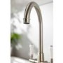 ONLY OPENED - Abode Keswick Dual Lever Kitchen Mixer Tap - Brushed Nickel