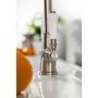 ONLY OPENED - Abode Keswick Dual Lever Kitchen Mixer Tap - Brushed Nickel