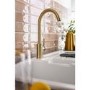 ONLY OPENED - Abode Nico Single Lever Mixer Tap - Brushed Brass