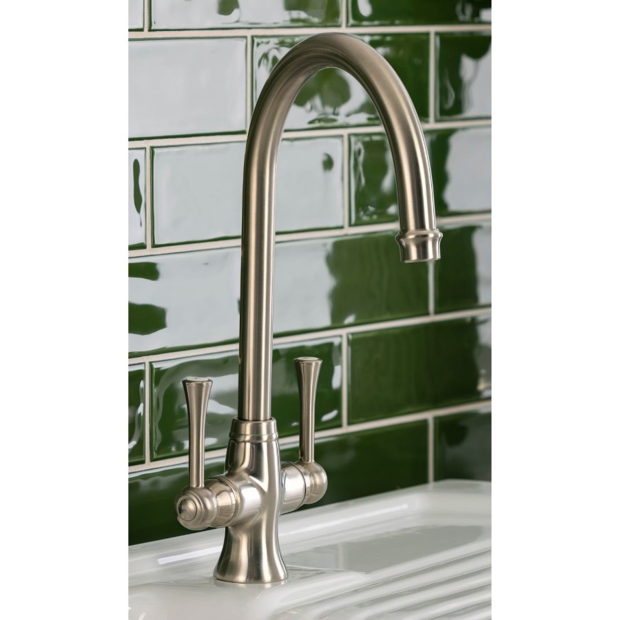IMPERFECT - Abode Gatsby Dual Lever Mixer Tap - Brushed Nickel