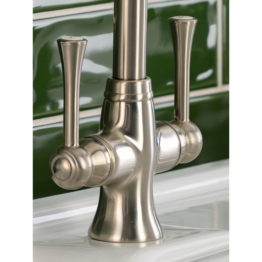 IMPERFECT - Abode Gatsby Dual Lever Mixer Tap - Brushed Nickel