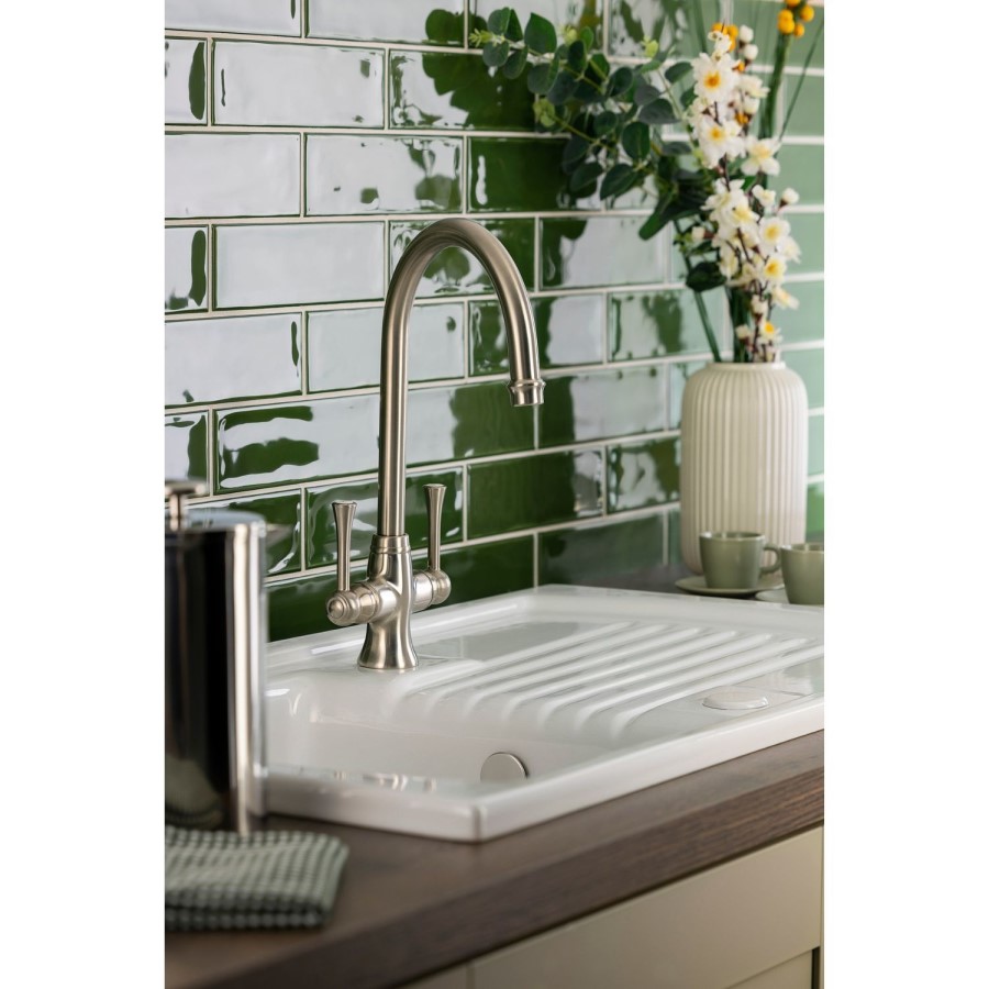 IMPERFECT - Abode Gatsby Dual Lever Mixer Tap - Brushed Nickel