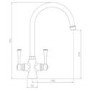 IMPERFECT - Abode Gatsby Dual Lever Mixer Tap - Brushed Nickel