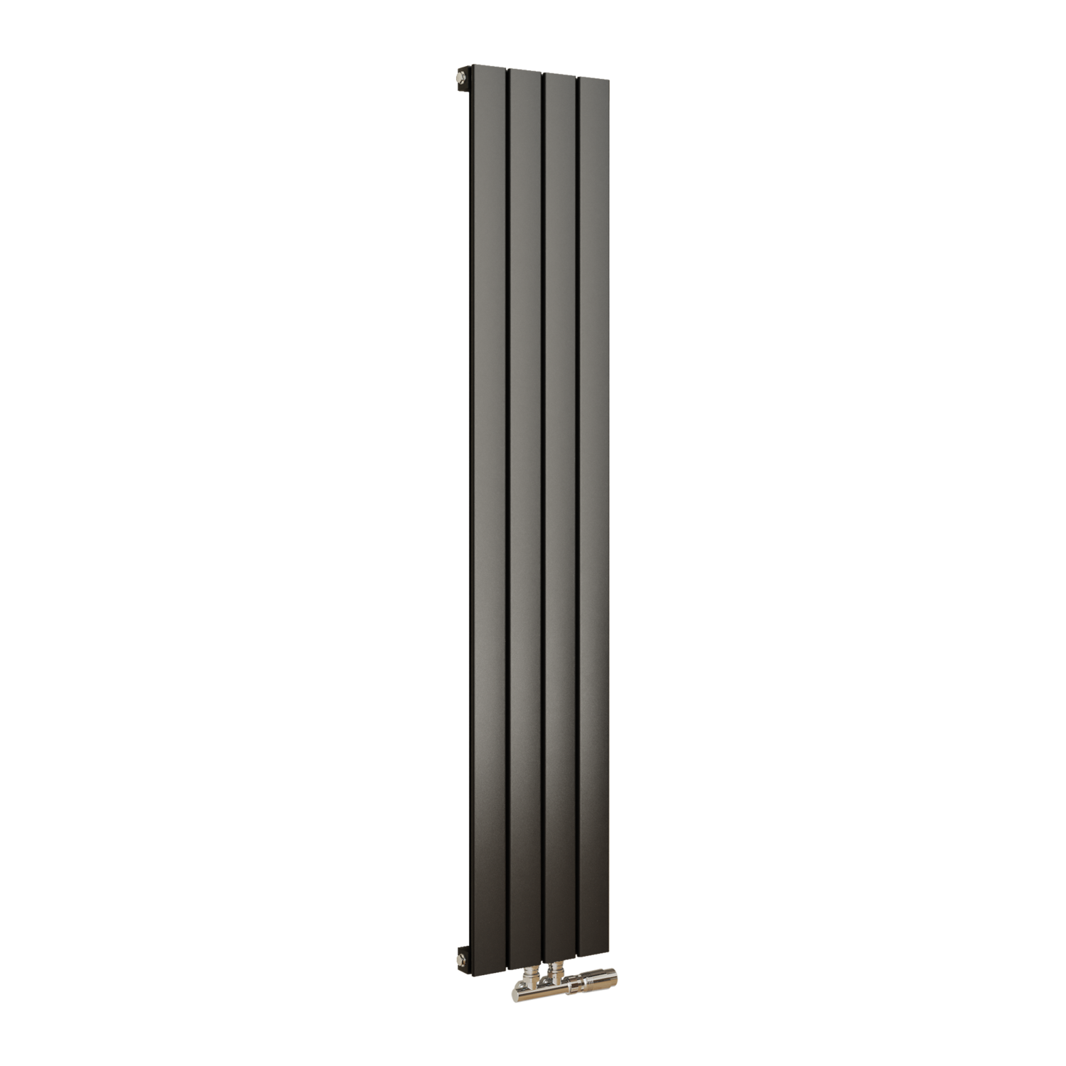 Eco Style Radiator Eco Eleganza Midnight Black Vertical Flat Aluminium Middle Connection ...