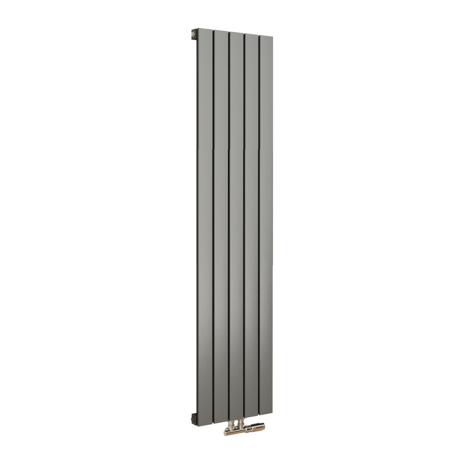 Middle Connection Radiators Eco Eleganza Anthracite Vertical Flat Aluminium Middle Connection ...