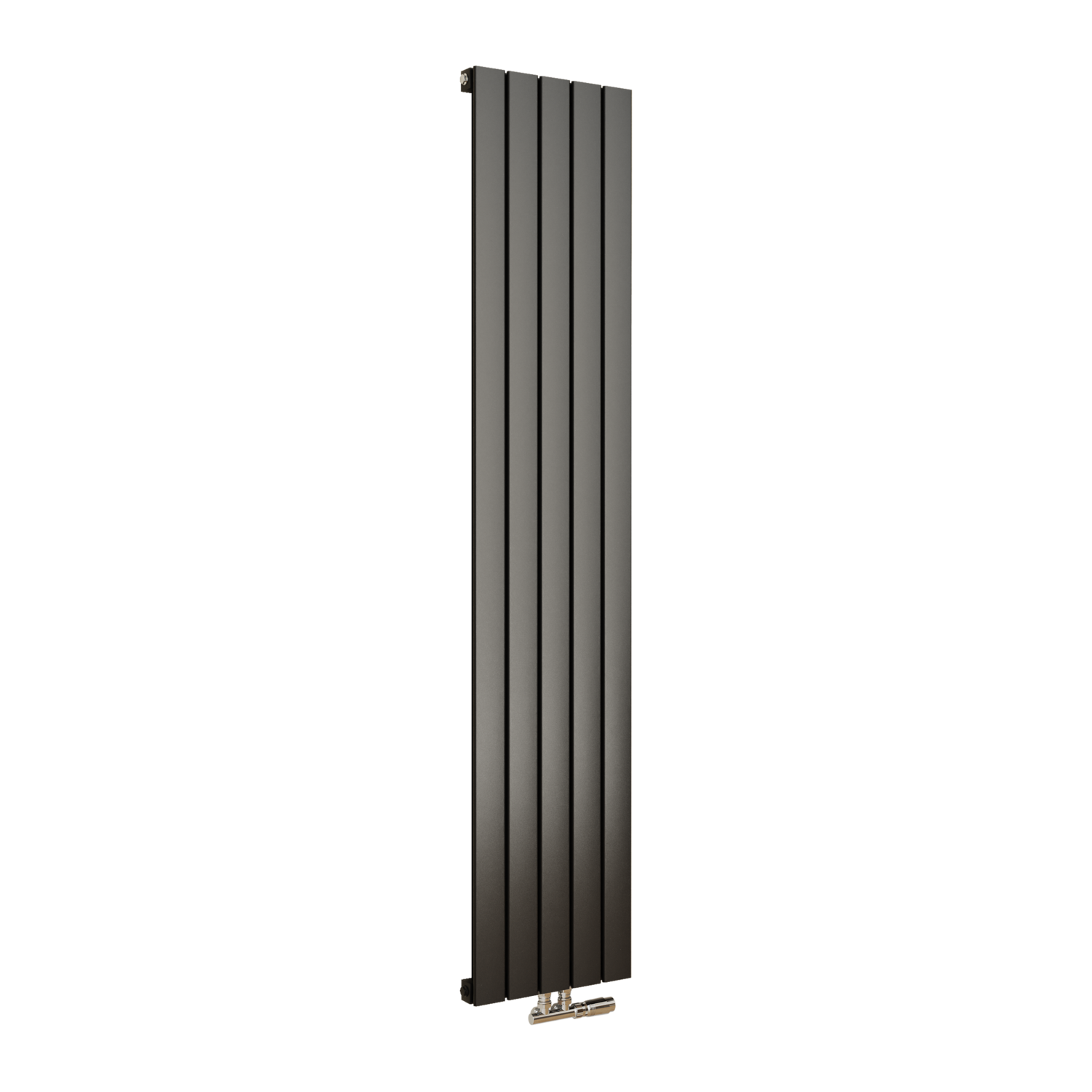 Middle Connection Radiators Eco Eleganza Midnight Black Vertical Flat Aluminium Middle Connection ...