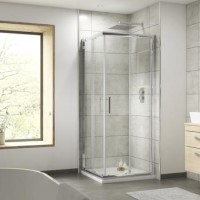 800 x 800 Corner Entry Sliding Shower Enclosure - 6mm Glass - Fiji