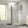 800 x 800 Corner Entry Sliding Shower Enclosure - 6mm Glass - Fiji