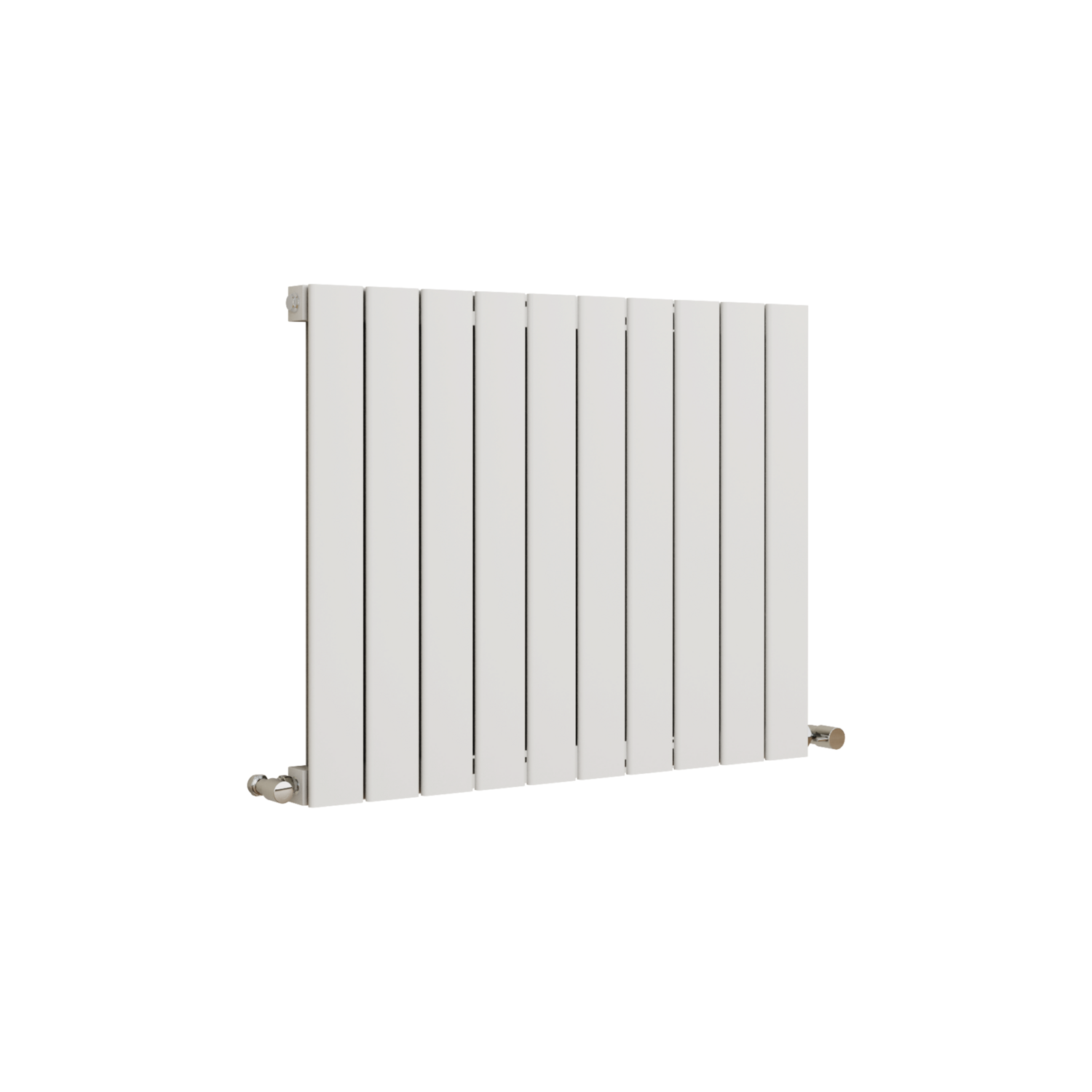 Eco Eleganza White Horizontal Flat Designer Aluminium Radiator ...