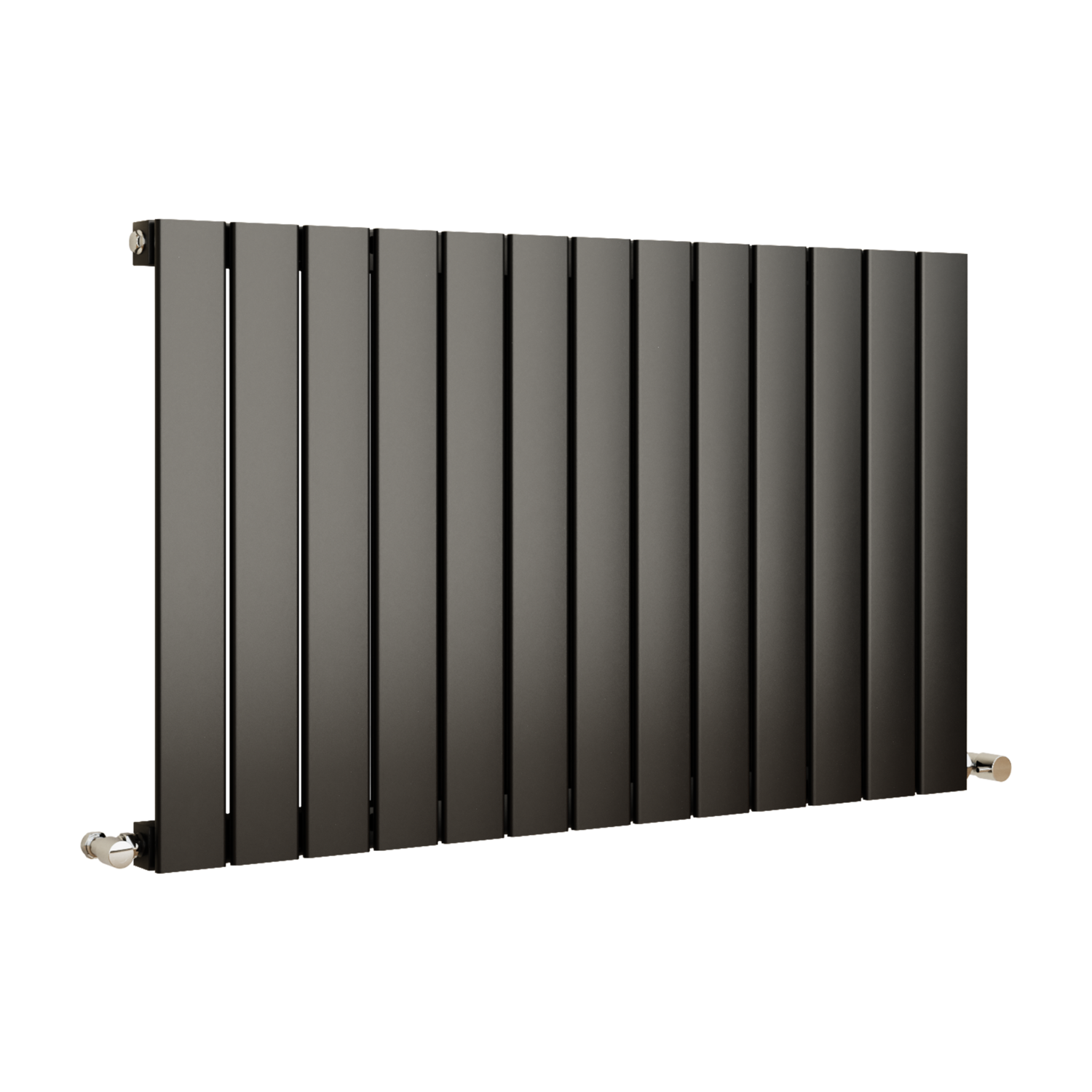 Eco Style Radiator Eco Eleganza Midnight Black Horizontal Flat Designer Aluminium Radiator ...
