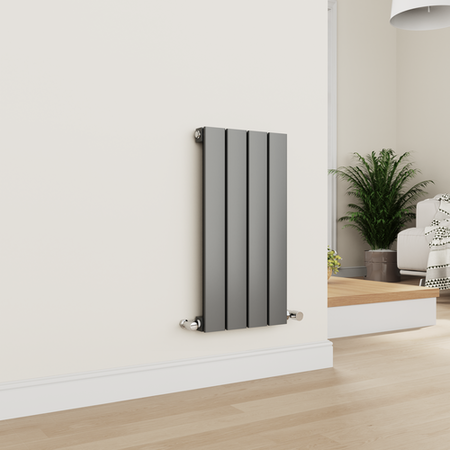 Eco Style Radiator Eco Eleganza Anthracite Horizontal Flat Designer Aluminium Radiator ...