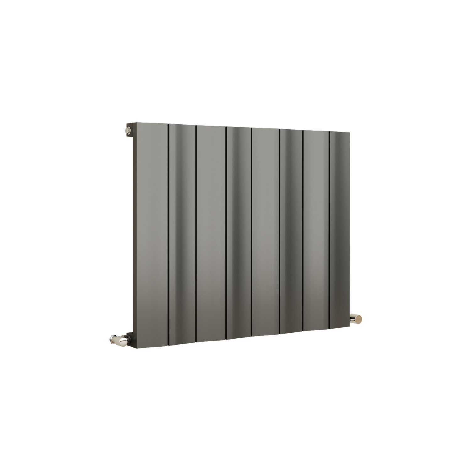 Grey Wave Radiator Eco Vivante Anthracite Horizontal Wave Designer Aluminium Radiator ...
