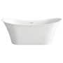 Matt White Freestanding Double Ended Bath 1600 x 790mm - Alba