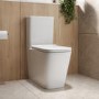 Close Coupled Rimless Closed Back Toilet with Soft Close Seat - Albi