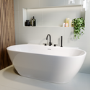 GRADE A2 - Freestanding Double Ended Back to Wall Bath 1700 x 800mm - Alto