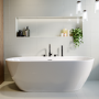 GRADE A2 - Freestanding Double Ended Back to Wall Bath 1700 x 800mm - Alto