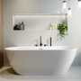 GRADE A1 - Freestanding Double Ended Back to Wall Bath 1700 x 800mm - Alto