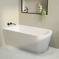 Freestanding Single Ended Left Hand Corner Bath 1500 x 800mm - Amaro Freestanding Single Ended Left Hand Corner Bath 1500 x 800mm - Amaro