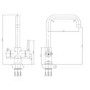 Reginox Amanzi Chrome 3 in 1 Boiling Water Tap