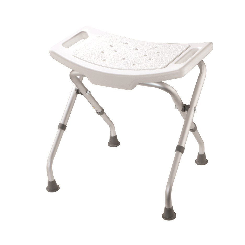 White Adjustable Shower Stool Croydex Better Bathrooms