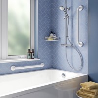 White Grab Rail  600 x 81mm - Croydex White Grab Rail  600 x 81mm - Croydex