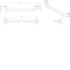 Stainless Steel Grab Rail 600mm