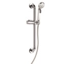 AP600241 Croydex Chrome  Round Adjustable Height Slide Rail Kit with Hand Shower