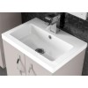 Grey Wall Hung Bathroom Vanity Unit &amp; Basin - W605 x H540mm