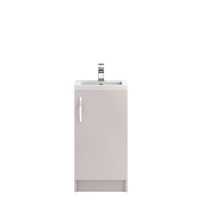 Cashmere Free Standing Bathroom Vanity Unit & Basin - W405 x H850mm
