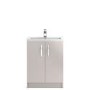 Cashmere Free Standing Bathroom Vanity Unit & Basin - W605 x H850mm