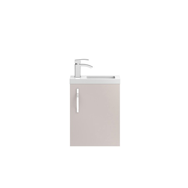 Cashmere Wall Hung Compact Bathroom Vanity Unit & Basin - W405 x H540mm