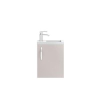 Cashmere Wall Hung Compact Bathroom Vanity Unit & Basin - W405 x H540mm