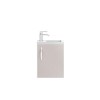Cashmere Wall Hung Compact Bathroom Vanity Unit &amp; Basin - W405 x H540mm