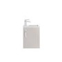 Cashmere Wall Hung Compact Bathroom Vanity Unit & Basin - W405 x H540mm