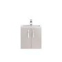 Cashmere Wall Hung Bathroom Vanity Unit & Basin - W505 x H540mm