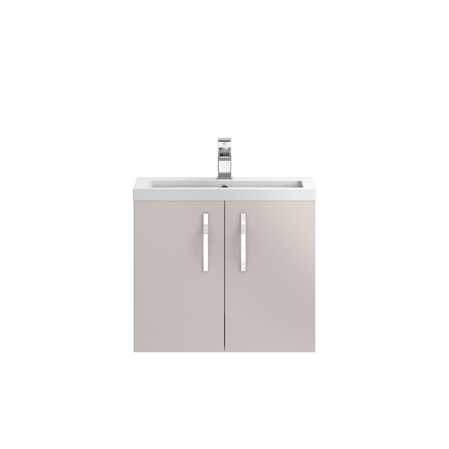 Cashmere Wall Hung Bathroom Vanity Unit & Basin - W605 x H540mm
