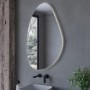 ONLY OPENED - Pebble Backlit Heated Bathroom Mirror with Lights 600 x 1000mm - Apollo